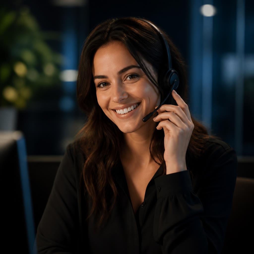 A specialist answering the phone to help a customer