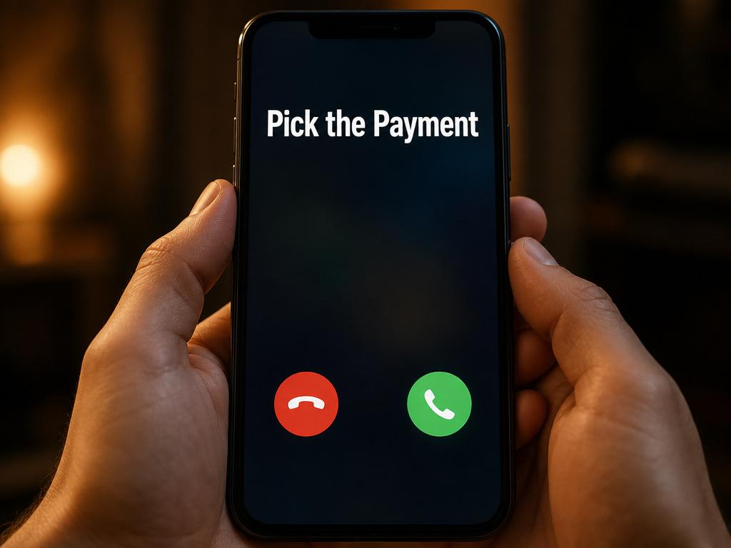 A Pick The Payment specialist calling a customer